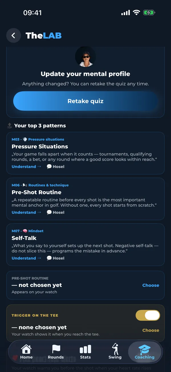 Jeu mental : vos 3 principaux schémas et votre routine pré-coup
